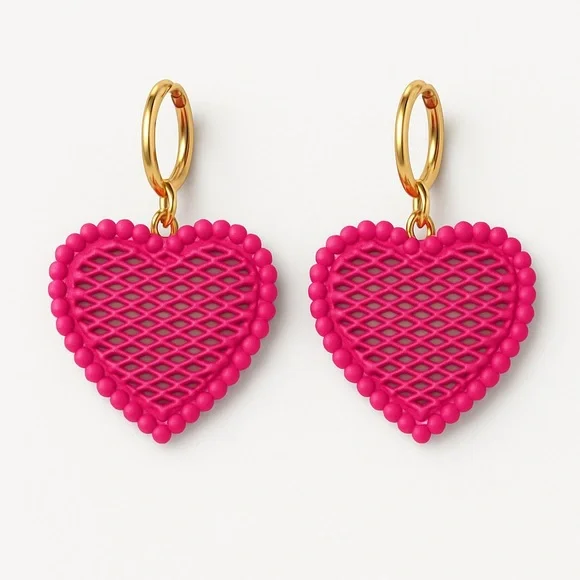 Valentine's Day Heart Earrings